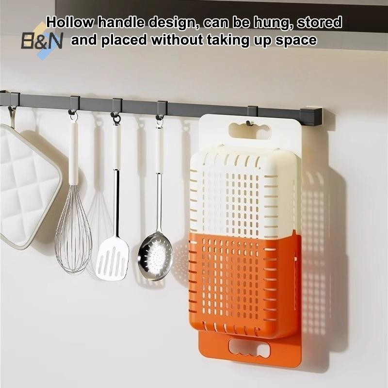 Nhà bếp B & N Có thể mở rộng trên bồn rửa Giỏ thoát nước mỏng có thể mở rộng Đa chức năng Caddy Giá đỡ thoát nước không đục lỗ.