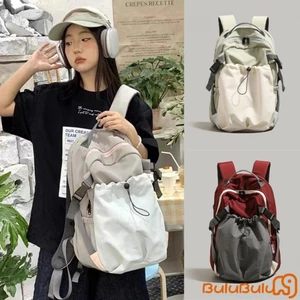Ba lô thông thường dành cho thanh thiếu niên Người lớn Màu sắc tương phản Túi sách đi học nhẹ Daypack Túi du lịch lớn