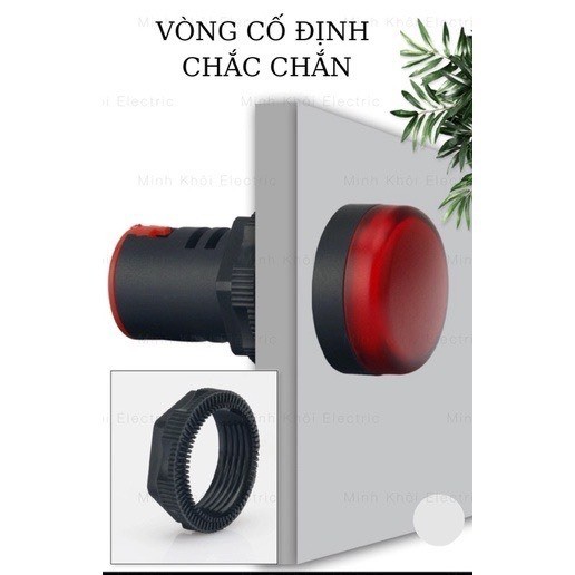 Đèn báo pha phi 16mm,đèn báo tủ điện,đèn báo nguồn,đèn led,led báo nguồn,led nguồn,led pha,đèn tín hiệu,đèn cảnh báo