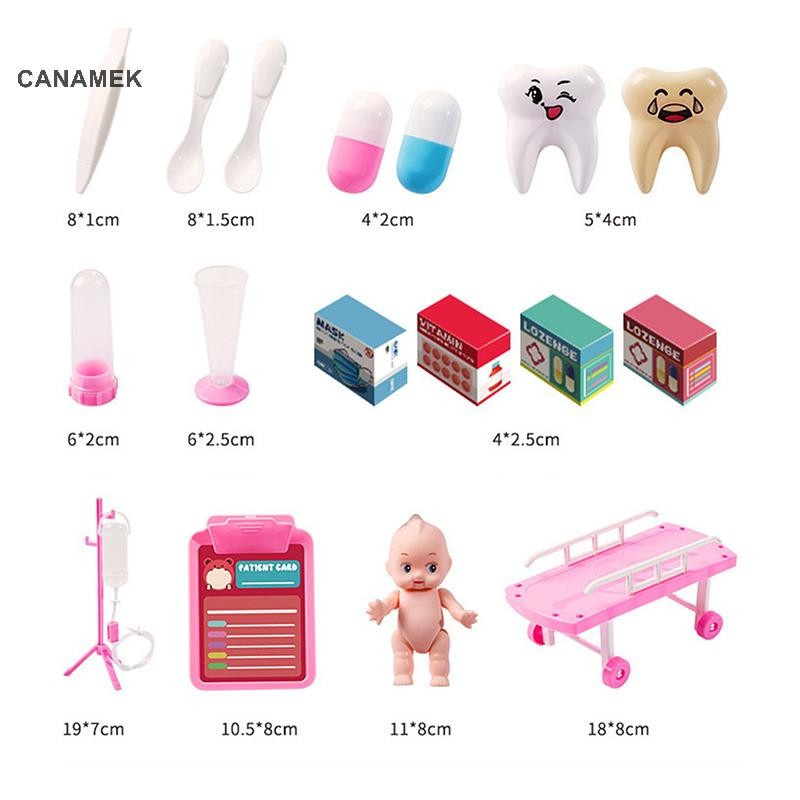 Canamek Mô Phỏng Y Tá Bác Sĩ Phụ Kiện Trẻ Em Bác Sĩ Chơi Bộ Trẻ Em Chơi Tại Nhà Bác Sĩ Đồ Chơi Bộ Quà Tặng Cho Trẻ Em Bé Trai Bé Gái CSF
