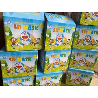 Thùng 100 Cái Khẩu Trang 5D CHo Bé Khánh Ly, Cho Bé 11-22KG