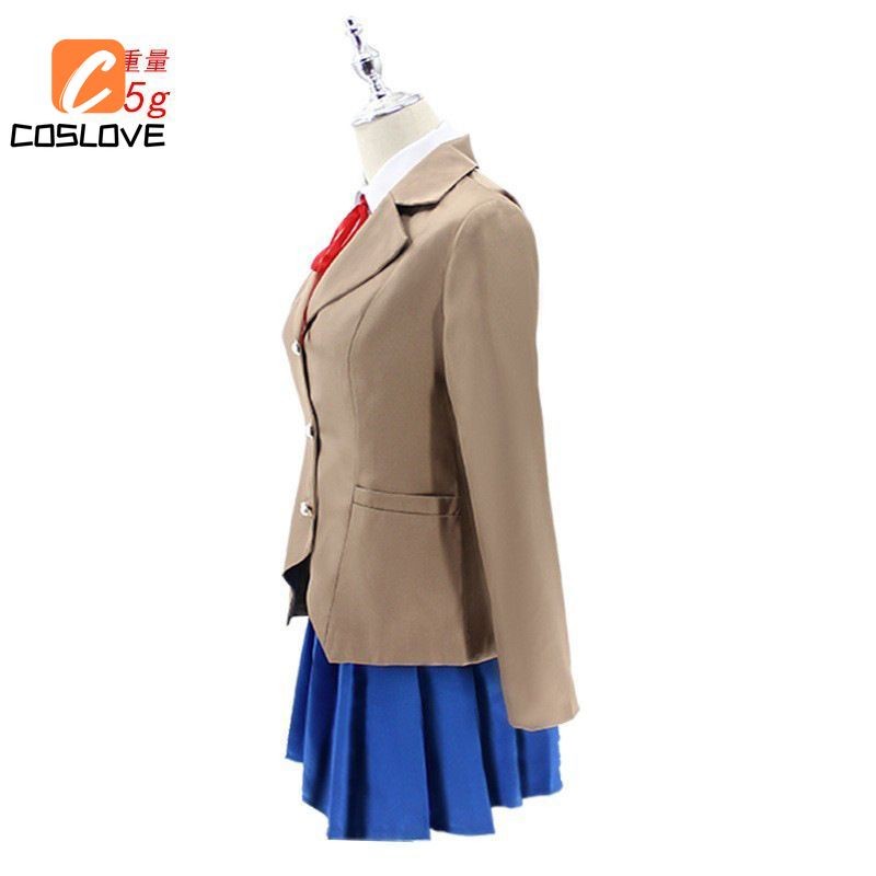 Anime Trò Chơi Doki Doki Văn Học Câu Lạc Bộ Monika Cosplay Quần Áo Trọn Bộ Trang Phục Trường JK Đồng Phục Đầm Cosplay Trang Phục