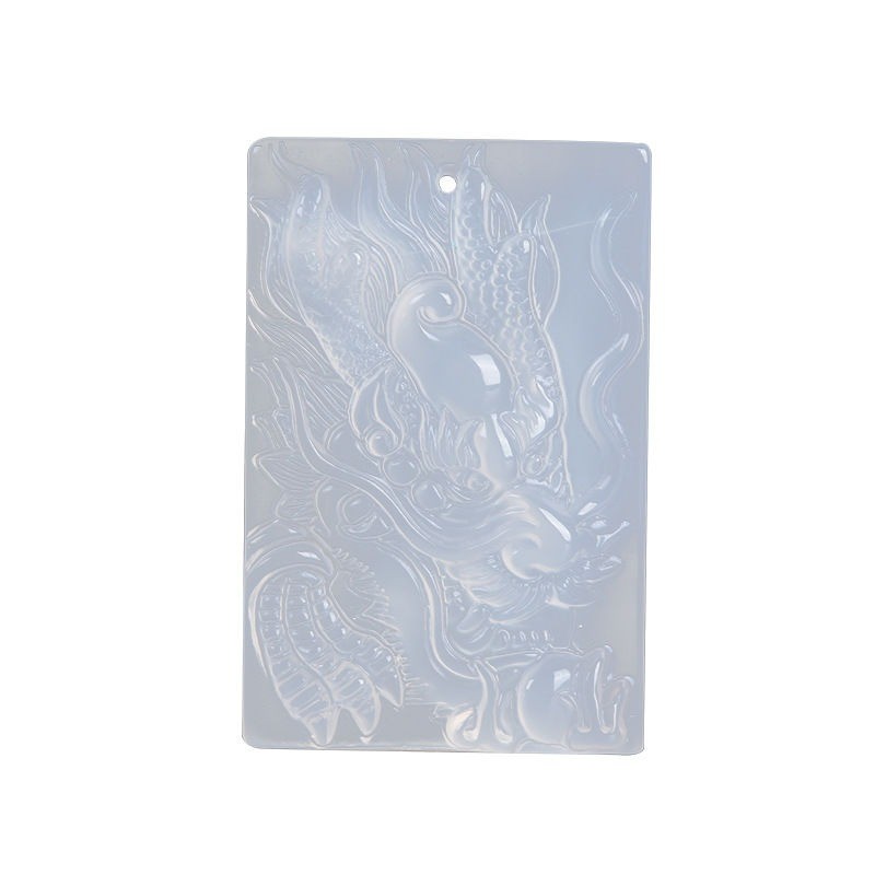 Ice Chalcedony Mã Não Rồng Bốn Biển Rồng Thương Hiệu Mặt Dây Chuyền Nam Vòng Cổ Mặt Dây Chuyền