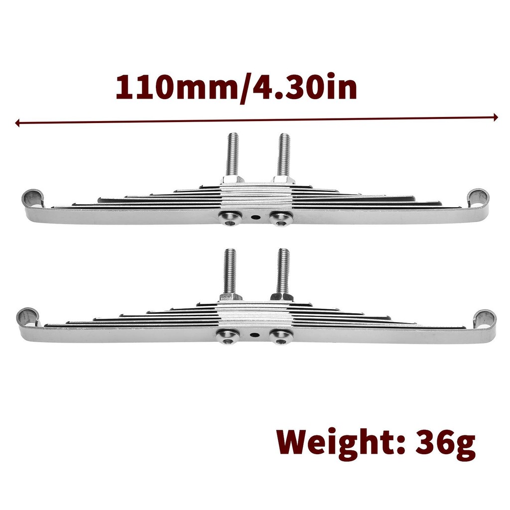 Bộ giảm xóc lá Đồ chơi trục không chạy bằng cho tấm thẳng cho xe sở thích RC 1 / 14 DIY Sửa đổi