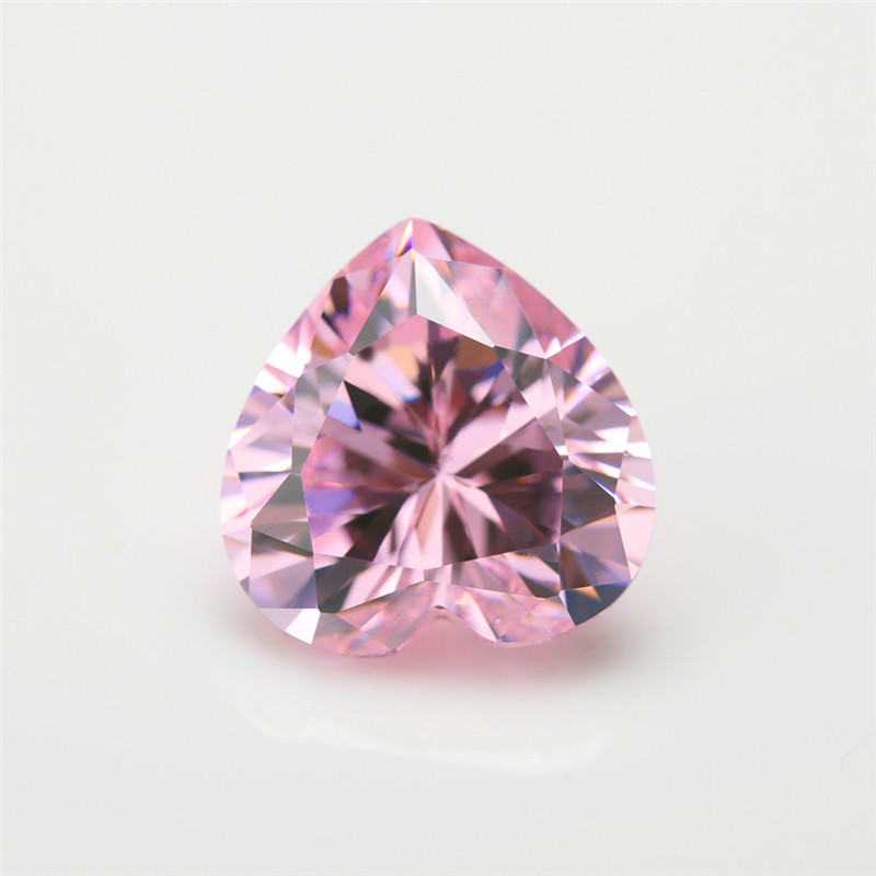 Hồng Trái Tim cắt đá CZ 3x3mm đến 10x10mm cho DIY trang sức