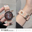 Dây đeo Nylon từ tính hình gấu thời trang mùa hè Y2k cho Samsung Galaxy Watch 7 FE / 6 4 Classic / 5 Pro 45mm Vòng đeo tay đồng hồ thông minh Galaxy Watch 7 Band 44mm 40mm Dây đeo đan dễ thương