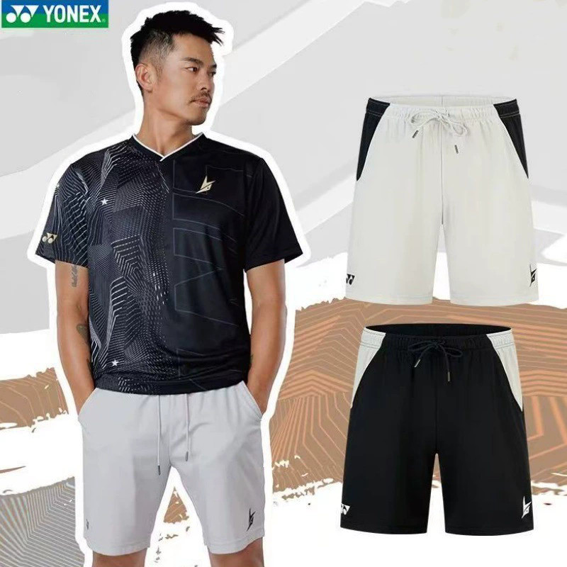 2025 Mới YY Cầu Lông Quần Áo Series Thể Thao Chạy Bộ Thể Dục Nhanh Khô Thoáng Khí Quần Short Thanh Niên Thi Đấu Huấn Luyện Quần Short Thể Thao