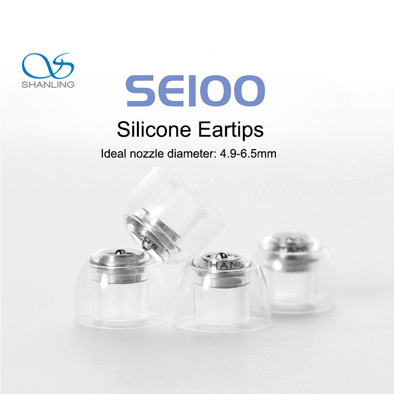 SHANLING SE100 Đầu tai silicon Đầu tai tích hợp Bộ chia kim loại Giảm hài hòa thứ hai Giảm biến dạng