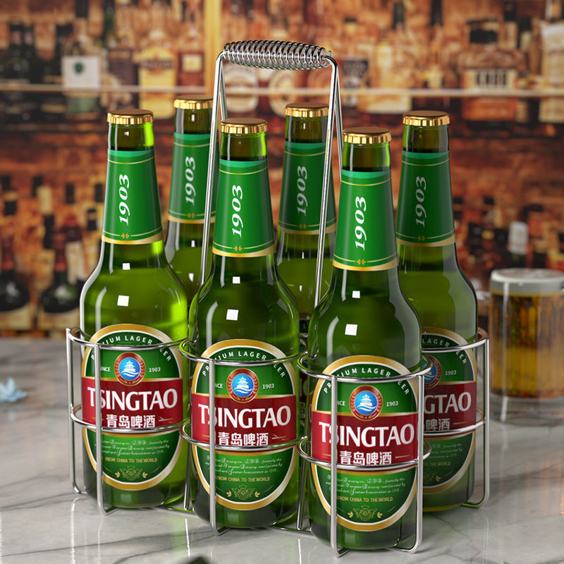 Giá đỡ di động trưng bày bia, thanh quầy, giỏ đựng chai