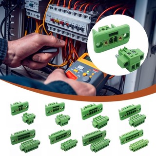 ITRUMPET 15EDGWC Khối đầu cuối 3,81mm, đầu nối có thể cắm xuyên tường 2P/3P/4P/5P/6P/8P/9P, có mặt bích, bảng điều khiển cố định, phích cắm nam nữ