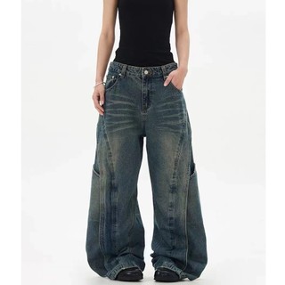 GKSSS Quần Jean Nam Thời Trang Mỹ retro Phong Cách Đường Phố Chất Lượng Cao Trung Tính Phong Cách Quần Jean scimitar