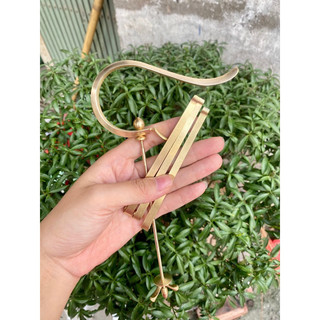 móc đồng lồng khuyên, móc khuyên tùng kèm nẹp đồng
