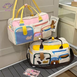 Túi du lịch thông thường HFTOY Dopamine dành cho nữ, Túi tập thể dục nhẹ Yoga Swim Fitness Duffel, Chuyến đi công tác ngắn, Túi xách lớn ~