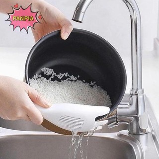PNPIA 1 Chiếc Thìa Sàng Cơm Nhà Bếp Thoát Nước Có Tay Cầm Bát Cơm Lọc Cơm Trắng Dụng Cụ Rửa Chén Thoát Nước Dụng Cụ Gia Đình Boutique