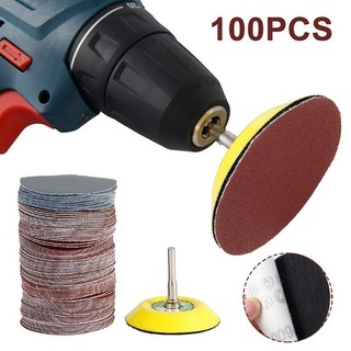 [Fuxin] 100 miếng đệm đĩa chà nhám 3 inch 75mm & chà nhám 80 - 3000 Giấy nhám Grit