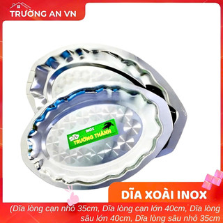 Đĩa né, Dĩa bò né, Đĩa hấp cá, Dĩa Hột Xoài  inox cao cấp, độ dày 0.5mm