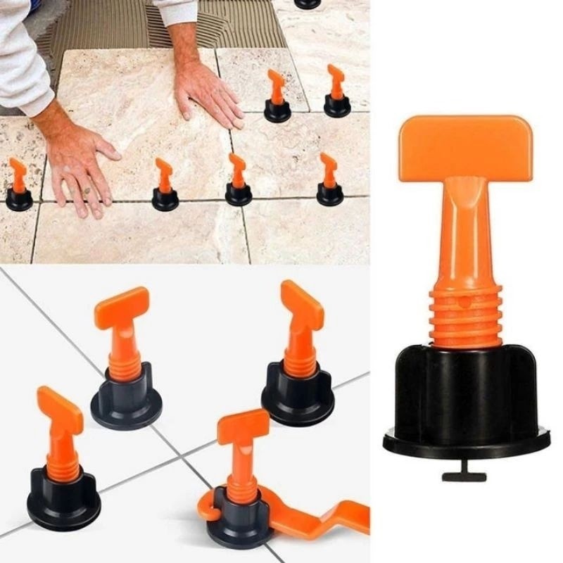 Bộ 50 ke vít cân bằng ốp lát gạch tái sử dụng nhiều lần - Ke vít ốp lát gạch men chữ T