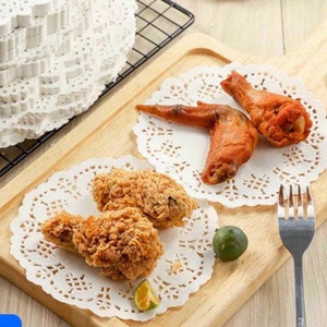 Tập 150 tờ giấy thấm dầu ăn, hút dầu mỡ họa tiết hoa văn đục lỗ 11.4/14/16.5/19/21.6CM FE123