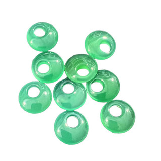 Ngọc mã não xanh chalcedony mặt dây chuyền mặt dây chuyền nhỏ hòa bình khóa dệt tua rua túi treo phụ kiện kẻ sọc