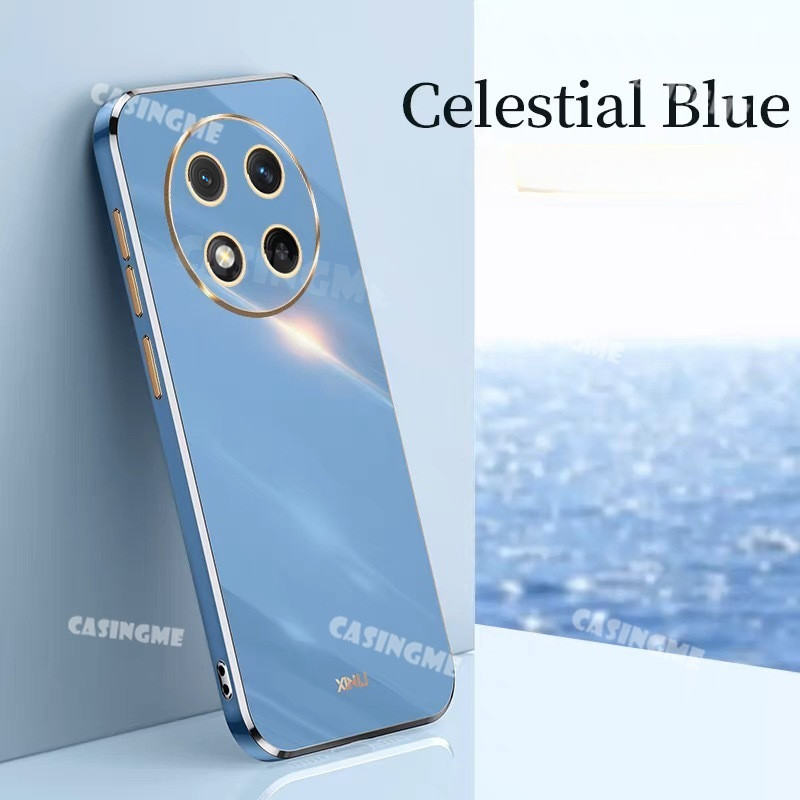 Honor X9c 5G 2024 Vỏ Mạ Sang Trọng Cho Honor X9c HonorX9c X9 X9b X9a a b c 9c 5G 4G 2024 Ốp lưng Silicon Mềm Chống Sốc Ốp lưng