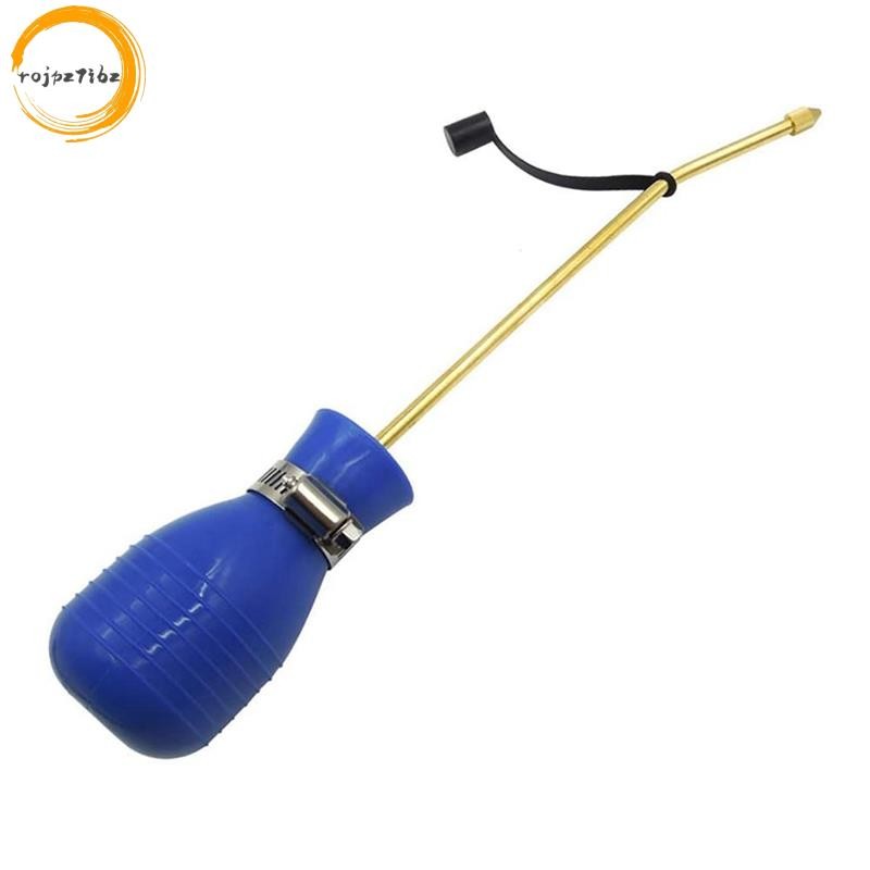 Bug Treatment Powder Duster Diatomaceous Earth Bulb Duster / Powder Applicator Bulb with Long Copper Tube