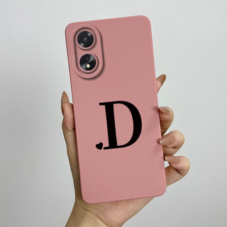 Dành Cho OPPO A18 A38 2023 Ốp Lưng Bảo Vệ Ống Kính Chữ Cái Ban Đầu Dễ Thương Chống Sốc OppoA18 A38 4G CPH2579 CPH2591 Vỏ Điện Thoại Silicon Mềm