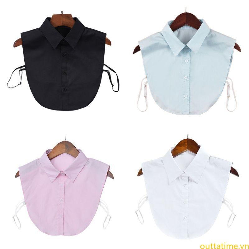 Cổ áo buộc dây Choker tốt nhất dành cho nữ Cổ áo giả có thể điều chỉnh màu trơn Cổ áo giả có thể tháo rời