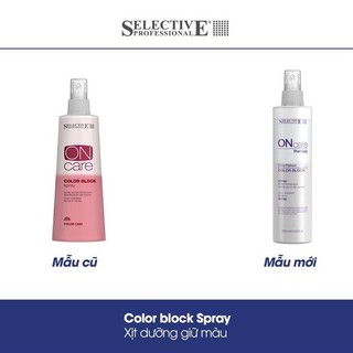 Xịt dưỡng khóa màu tóc nhuộm Selective Oncare Color Block Spray 275ml ( New ) [ TN ]