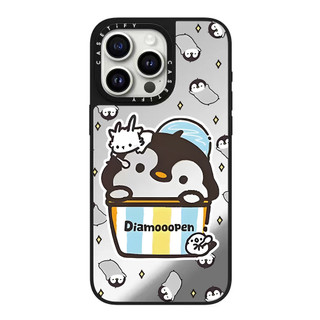 Photo Penguin Mirror Ốp Điện Thoại Cứng Cho iPhone 16 Pro Max 16 Plus 15 Pro Max 14 13 12 11 Vỏ Acrylic Phía Sau Chống Sốc