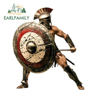 EARLFAMILY 13cm Spartan Chiến Binh Xe Dán Windows Campervan Đua Trôi Đề Can Chống Thấm Nước Cá Tính Chống Trầy Xước Bảo Vệ Cửa Xe Ô Tô
