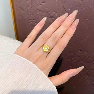 Châu Âu Mỹ ins Phong Cách Mới Kim Cương Chải Nhỏ Hoa Vàng Hoa Phù Hợp Với Nữ