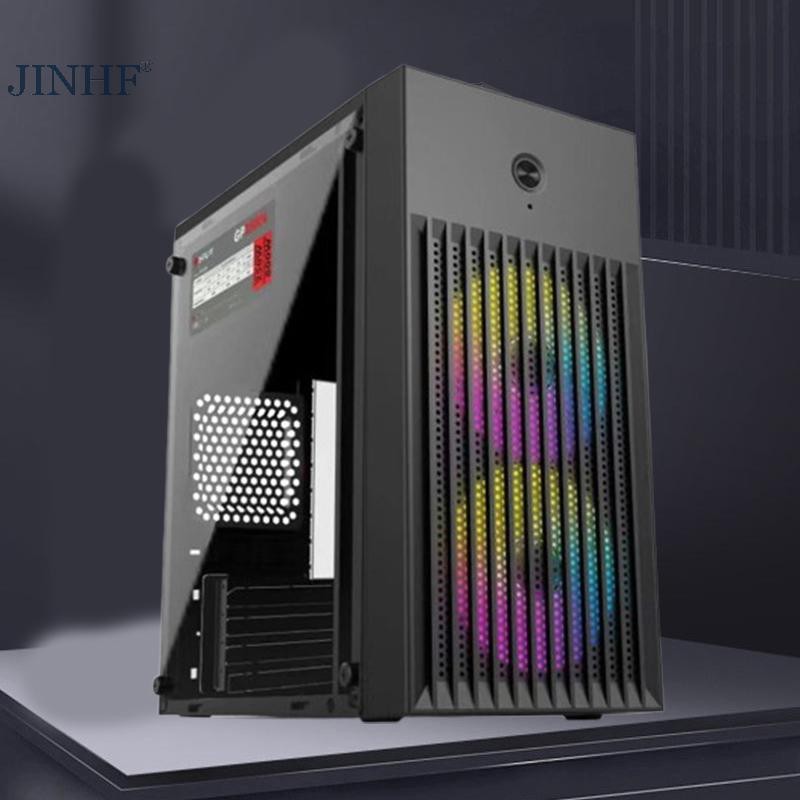 Jinhf Vỏ máy tính Mini trong suốt Tháp PC cho Bo mạch chủ M-ATX ITX ...