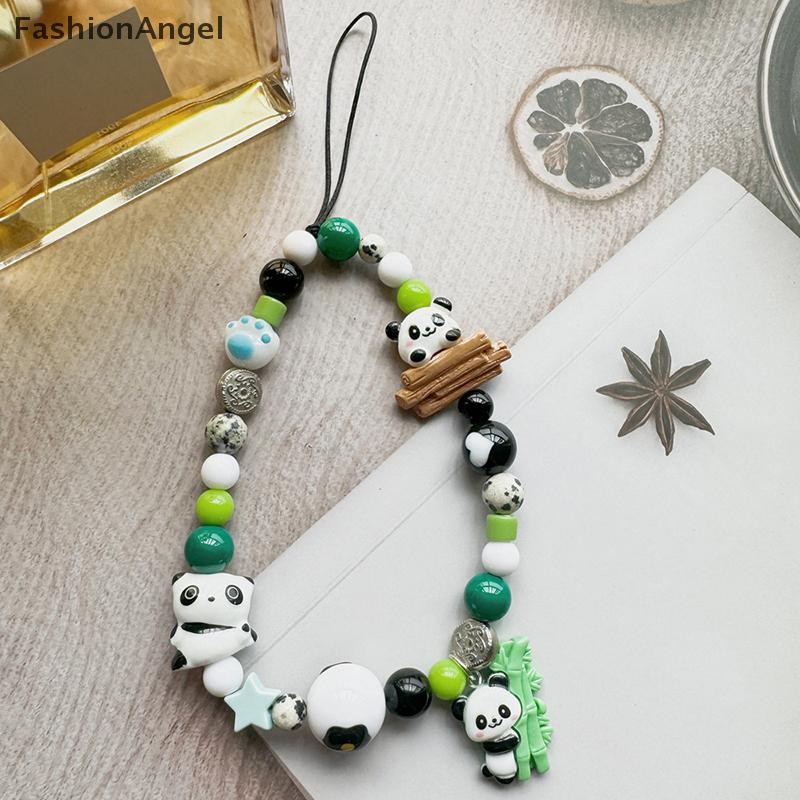 Fashionangel Phong Cách Trung Hoa Hoạt Hình Gấu Trúc Đính Hạt Dây Xích Điện Thoại Chống Mất Dây Đeo Điện Thoại Quyến Rũ Mặt Dây Chuyền Dễ Thương Dây Buộc Cho Bé Gái Điện Thoại Di Động Dây Đeo Cổ Tay VN