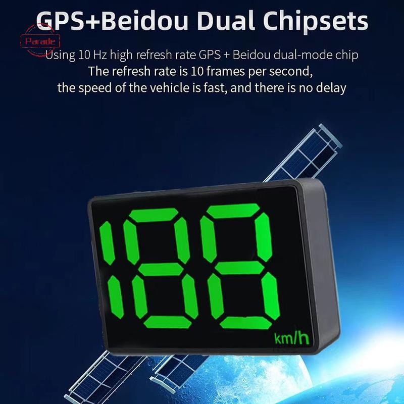 Parade GPS Đồng hồ tốc độ kỹ thuật số ô tô HUD -up Màn hình Eletronicos Tiện ích tốc độ Inteligentes cho tất cả các đồng hồ đo tốc độ ô tô KM / H VN