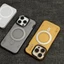 Ốp điện thoại chống rơi túi khí bốn góc cho iPhone 16 15 14 13 Pro Max Vỏ từ tính Bán trong suốt Sơn phủ hai mặt IML Bảo vệ mặt sau cứng