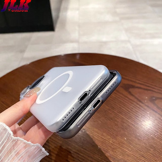 [JLK] Ốp điện thoại từ tính mờ siêu mỏng cho Huawei Pura 80 Ultra Pura70 P70 P80 Pro Vỏ cứng chống sốc trong suốt mờ
