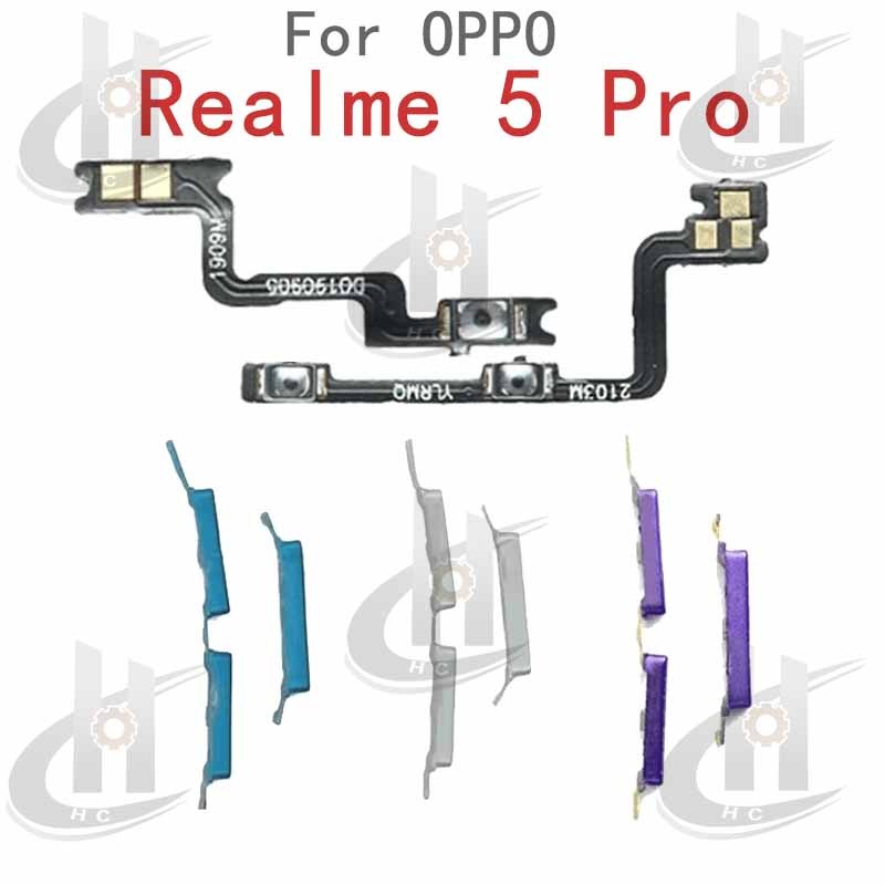 Dành Cho OPPO Realme 5 Pro Power volume side button Flex Cable Keys Nút ...