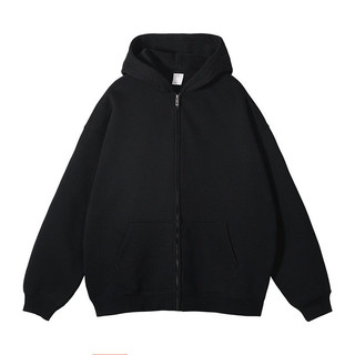 Áo Hoodie cardigan màu xám có mũ trùm đầu