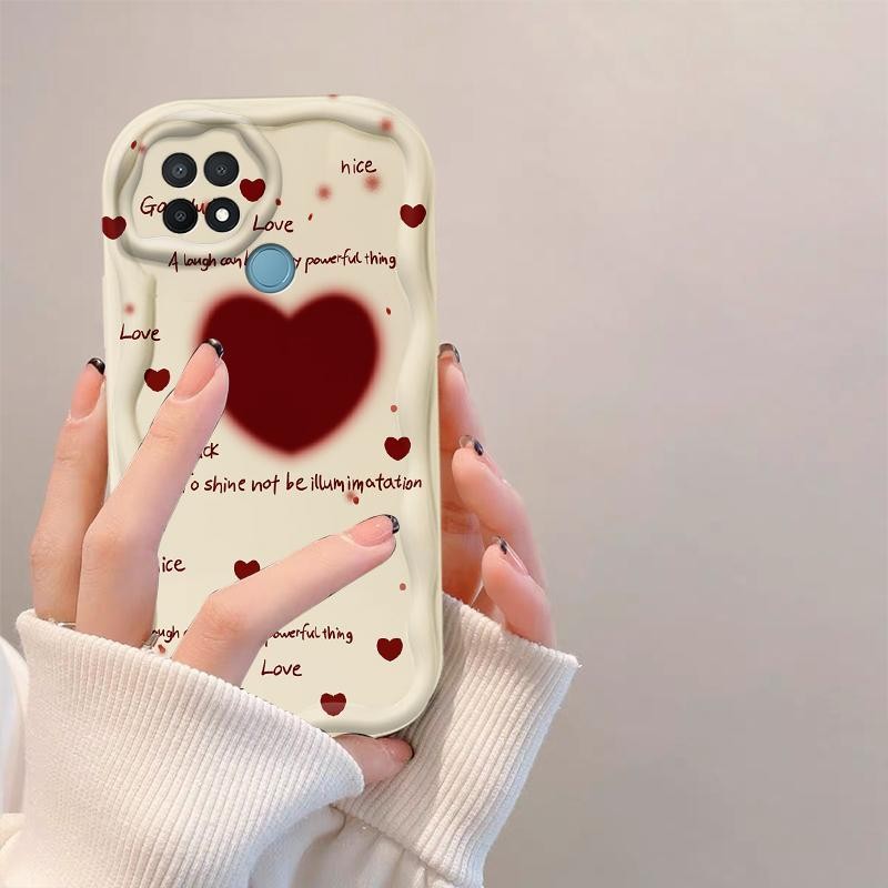 Ốp Silicon Hoạt Hình Cho OPPO A15 / OPPO A15S / OPPO A35 3D Girls Soft TPU Dễ Thương Kem Cặp Đôi Cô Gái Thư Tình Thẩm Mỹ Ốp Điện Thoại Chống Sốc