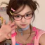 Khung kính mắt in tai mèo Da báo - Y2K Retro Thắt nơ Kính mắt Khung DIY Cosplay Trang trí tiệc Quà tặng thời trang