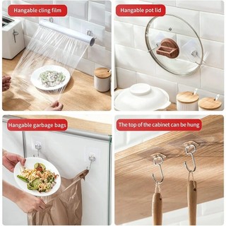 1 / 3 / 5 Cái Móc Chống Thấm Nước Trong Suốt Không Cần Đinh Cho Nhà Bếp / Móc Treo Tường Tự Dính Đa Năng Treo Chìa Khóa