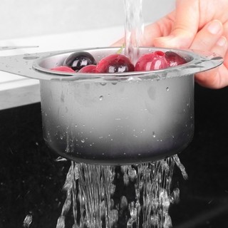 Giỏ lọc bồn rửa thiên nga bằng thép không gỉ - Kệ lọc treo có thể tháo rời đa chức năng nhà bếp - Đồ dùng gia dụng