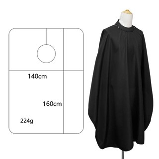 [Còn hàng] Áo choàng cắt tóc PURECOTTON0, Vải cắt tóc cổ bằng silicon có khóa ẩn, Áo choàng làm tóc chống thấm nước
