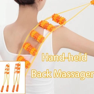 Máy mát xa lưng Ebinland, Công cụ con lăn massage cầm tay Con lăn massage hạt tập thể dục, Con lăn massage cơ cổ vai đa chức năng Kéo lại