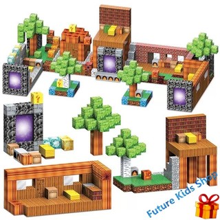 ( Set 100 ) Khối MineCraft Nam Châm Từ Tính – Đồ Chơi Tư Duy Sáng Tạo, Vừa Học Vừa Chơi