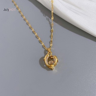 Julyhot Cặp Đôi Mẹ Và Con Cá Heo Đánh Zircon Mặt Dây Chuyền Vòng Cổ Cho Nữ Không Phai Màu Trái Tim Động Vật Trang Sức Trẻ Em Quà Tặng Sinh Nhật Massivedeals