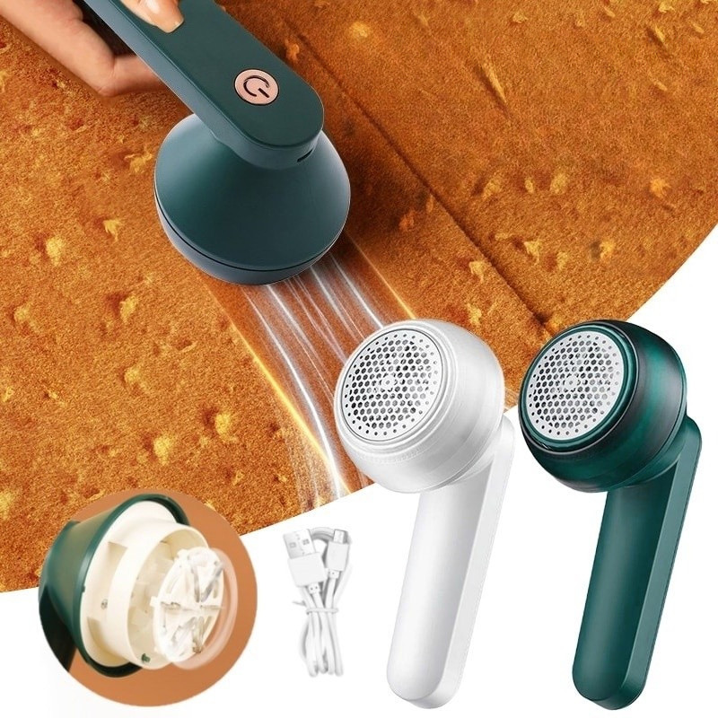 Máy Cắt Lông Xù Quần Áo,Máy cắt lông xù quần áo dùng cắm điện không lo sạc pin,USB có thể sạc lại