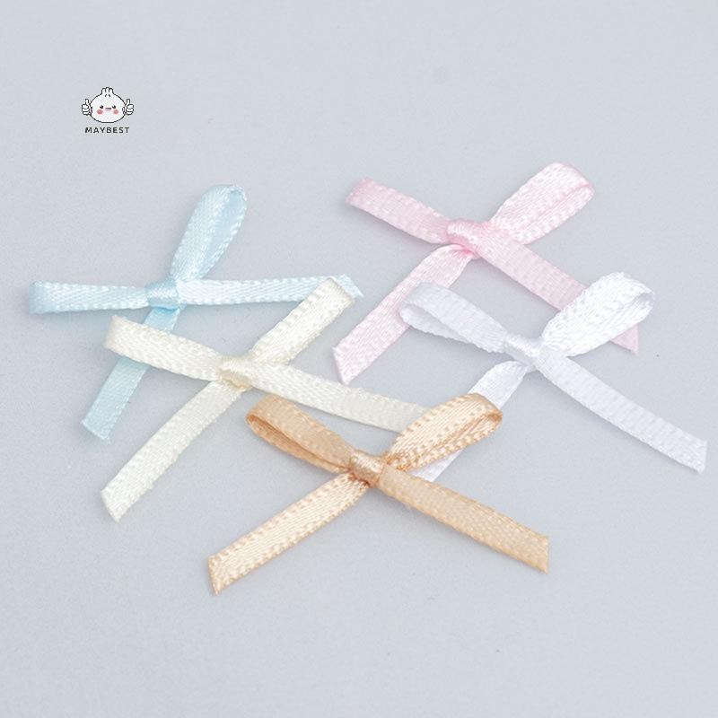 Maybest 100 chiếc 20mm-30mm Kích thước nhỏ Ruy băng Satin Nơ Hoa Đồ thủ công DIY Đồ thủ công trang trí phụ kiện Đồ dùng trang trí {VN}