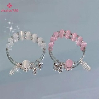 < zhuliye789 > Vòng tay Opal giả thời trang nữ Vòng tay đính cườm dễ thương tinh tế Vòng tay pha lê tự nhiên cho bé gái Quà tặng trang sức dự tiệc Phụ kiện tinh tế