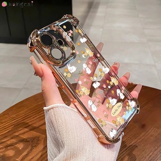 Dành Cho Xiaomi 17T Pro 17 Civi 5 Poco X8 F8 Pro Max Ultra C85x C81 M8 M7 4G 5G Vỏ Điện Thoại Thỏ Dễ Thương Thỏ Thỏ Hoa Nơ Nơ Nơ Nhãn Hoạt Hình Vỏ Mềm Chống Sốc